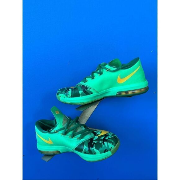 Nike KD VI GS Low Top Camo Easter Green Atomic Mango 599477 303 Size 6 Youth - Picture 2 of 6